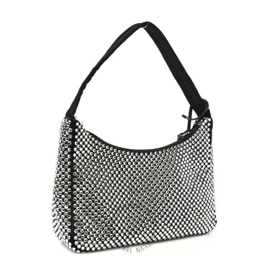 Túi xách Prada Satin Crystal Mini Re-Edition 2000 Bag Cristal FPTP528
