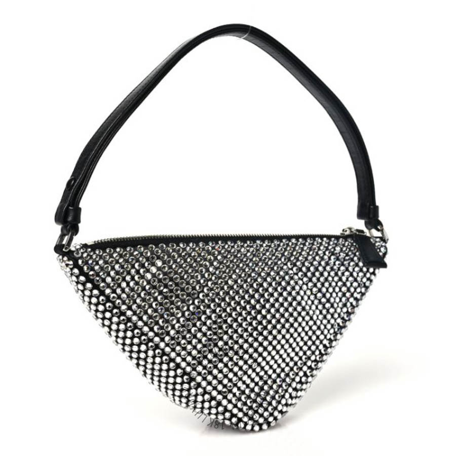 Túi xách Prada Satin Crystal Triangle Pouch Cristal FPTP476