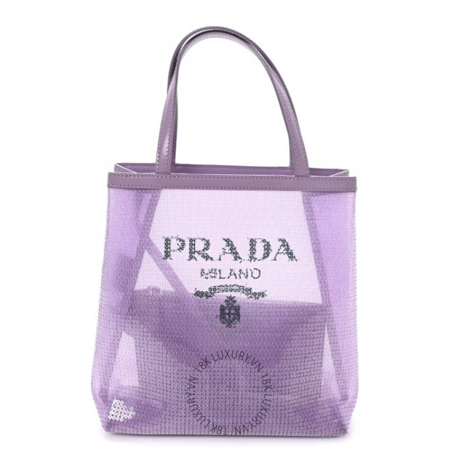 Túi xách Prada Sequin Mesh Small Tote Bag Lilium FPTP053