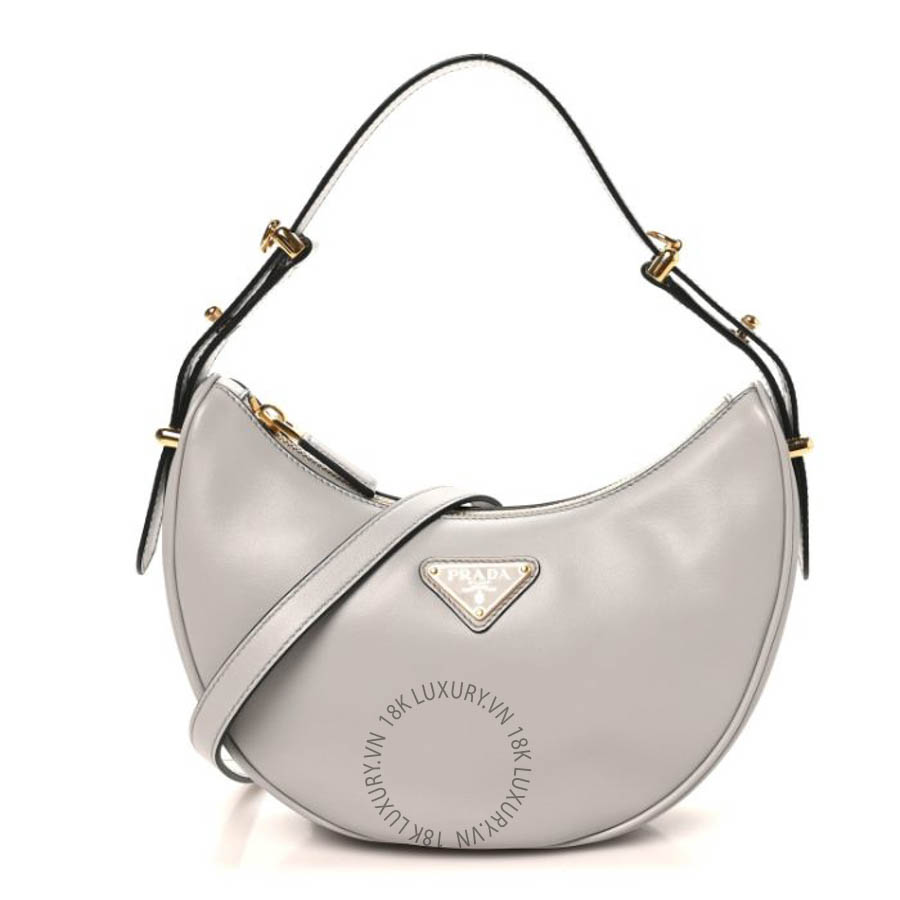 Túi xách Prada Soft Calfskin Arque Shoulder Bag Granito FPTP568
