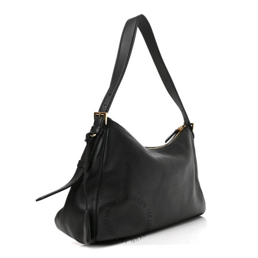 Túi xách Prada Soft Calfskin Large Aimee Shoulder Bag Black FPTP624
