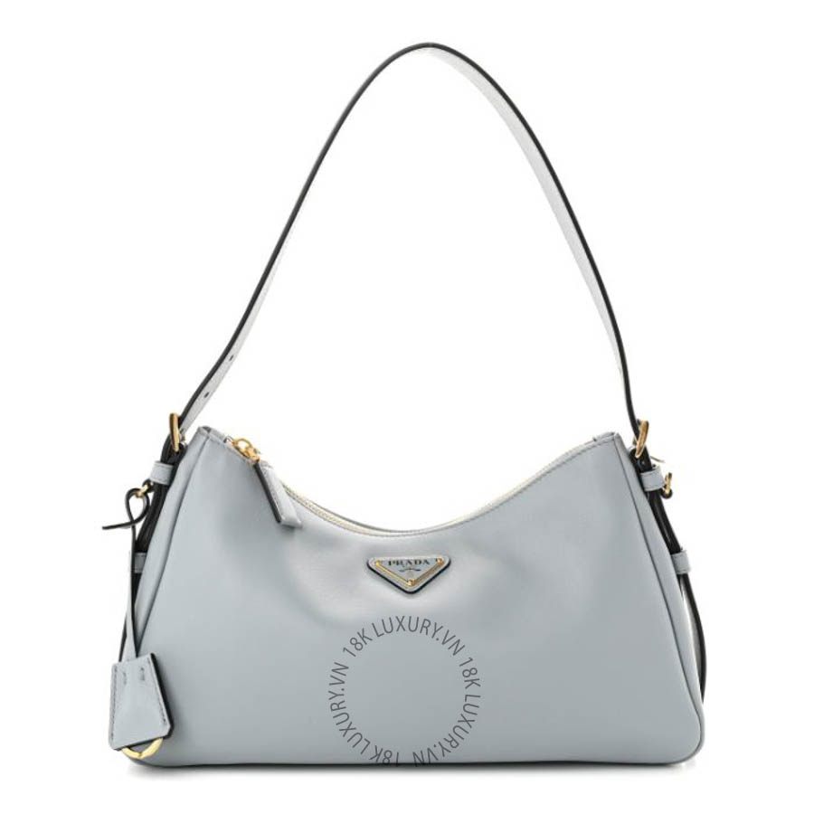 Túi xách Prada Soft Calfskin Medium Aimee Shoulder Bag Opaline FPTP616