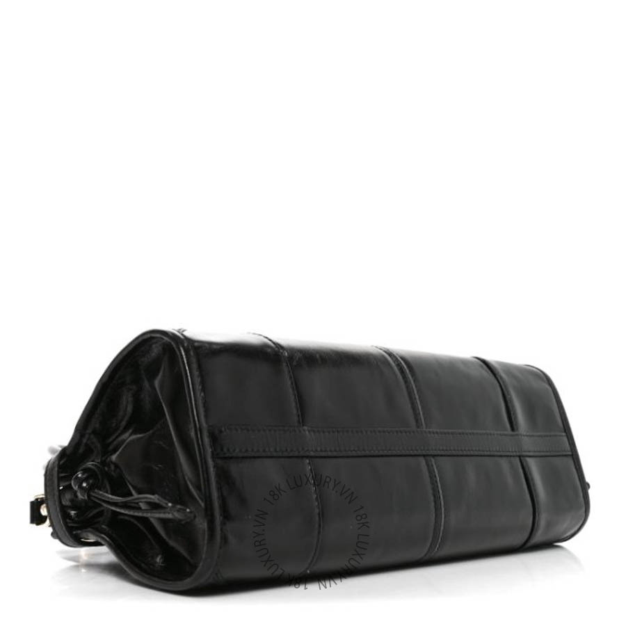 Túi xách Prada Soft Lux Calfskin Triangle Medium Bonnie Shoulder Bag Black FPTP634 8 Túi xách Prada Soft Lux Calfskin Triangle Medium Bonnie Shoulder Bag Black FPTP634