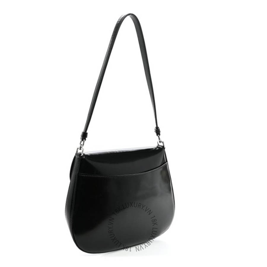 Túi xách Prada Spazzolato Cleo Flap Shoulder Bag Black FPTP442