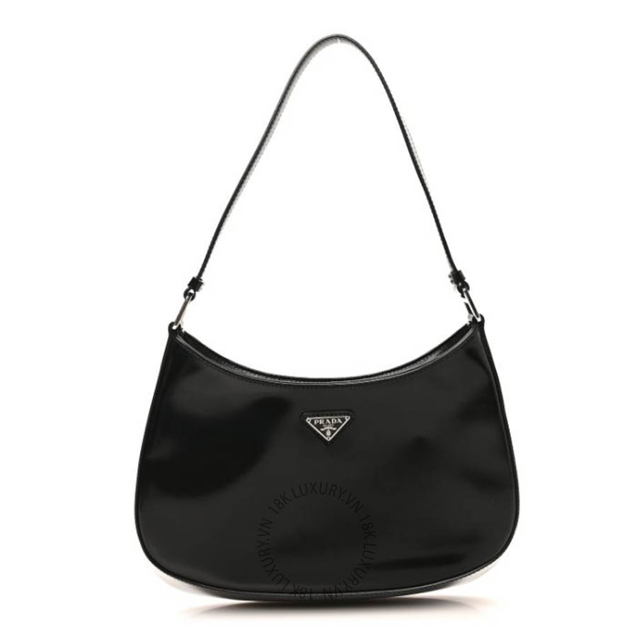 Túi xách Prada Spazzolato Cleo Shoulder Bag Black FPTP465