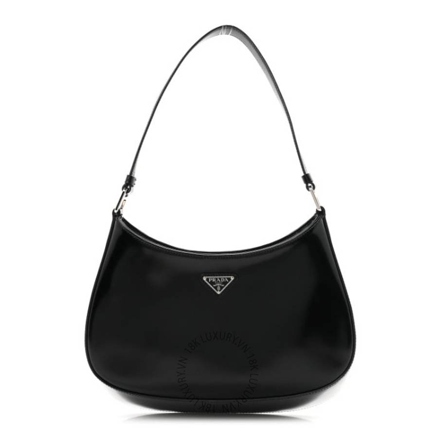 Túi xách Prada Spazzolato Cleo Shoulder Bag Black FPTP525