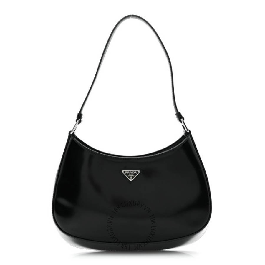 Túi xách Prada Spazzolato Cleo Shoulder Bag Black FPTP554