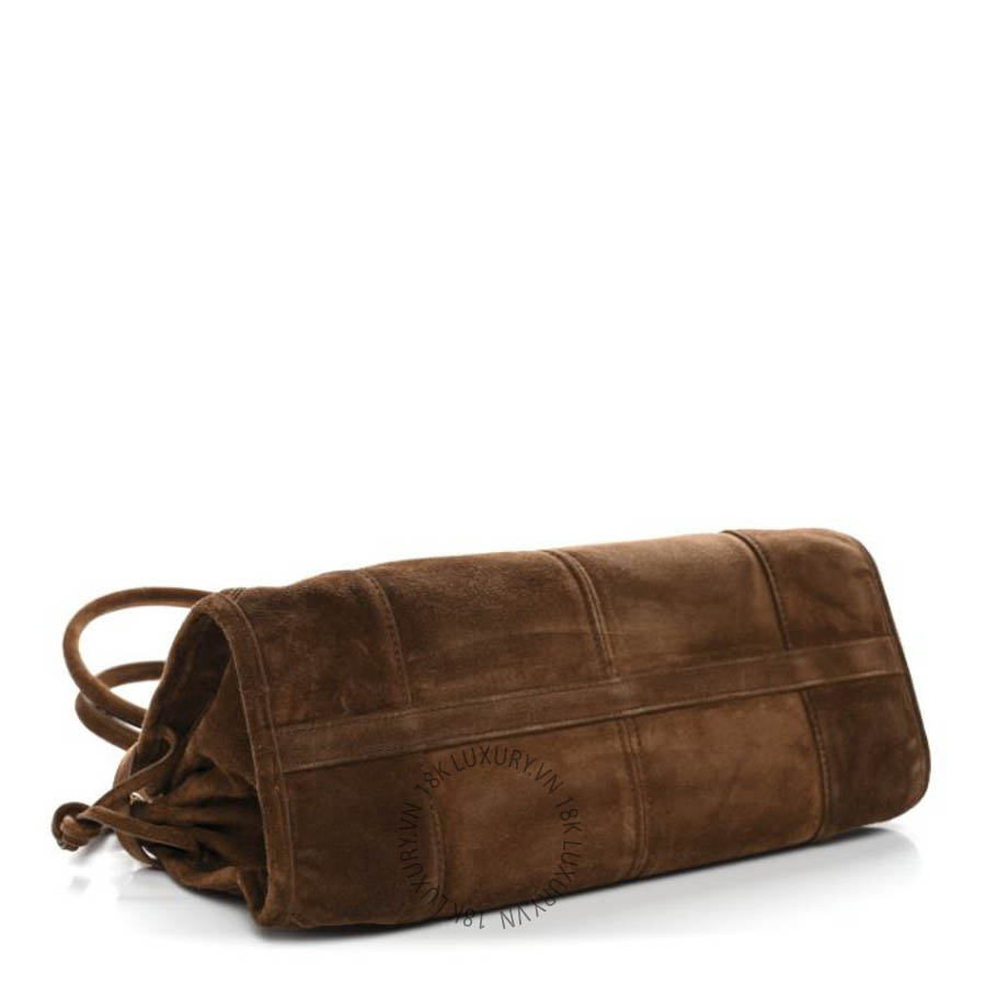 Túi xách Prada Suede Triangle Medium Bonnie Shoulder Bag Cacao FPTP641 8 Túi xách Prada Suede Triangle Medium Bonnie Shoulder Bag Cacao FPTP641