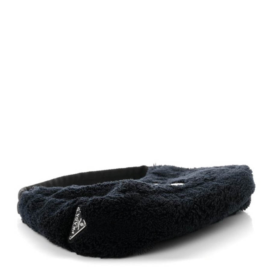 Túi xách Prada Terry Cloth Mini Re-Edition 2000 Bag Black White Black White FPTP163