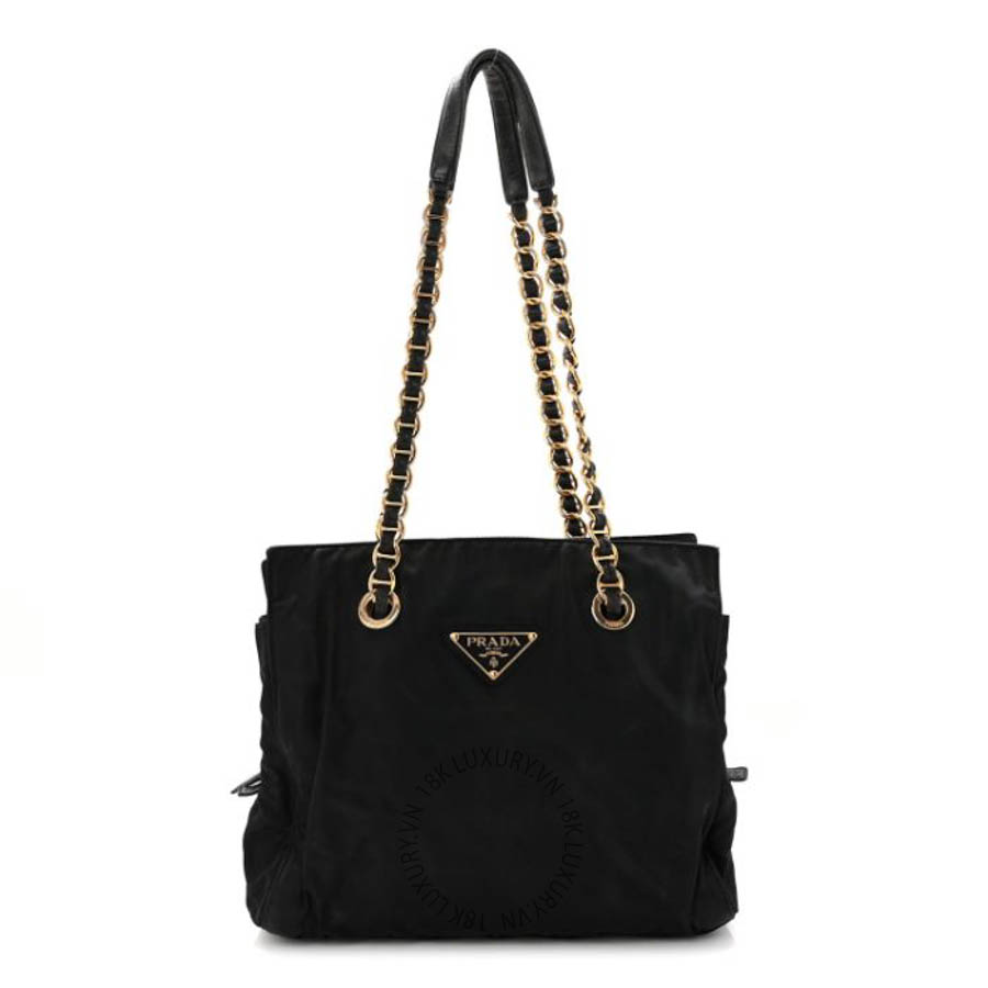 Túi xách Prada Tessuto Nylon Catena Chain Shoulder Bag Black FPTP025