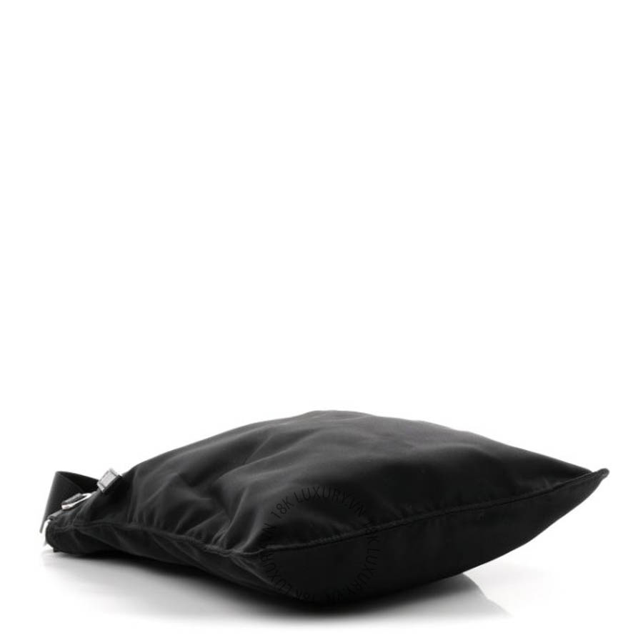 Túi xách Prada Tessuto Nylon Saffiano Flat Messenger Bag Black FPTP044 8 Túi xách Prada Tessuto Nylon Saffiano Flat Messenger Bag Black FPTP044