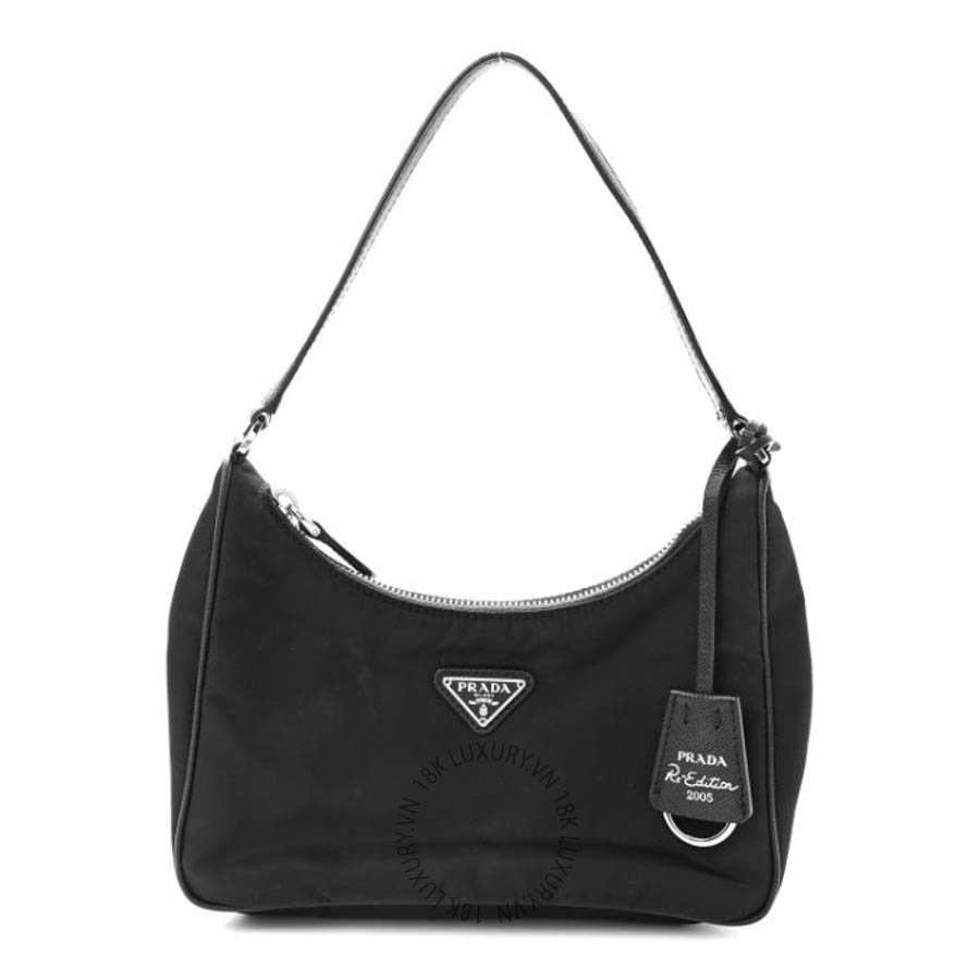 Túi xách Prada Tessuto Nylon Saffiano Mini Re-Edition 2005 Bag Black FPTP198
