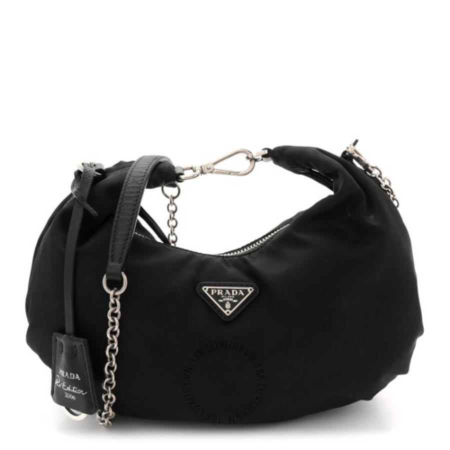 Túi xách Prada Tessuto Nylon Saffiano Re-Edition 2006 Shoulder Bag Black FPTP130