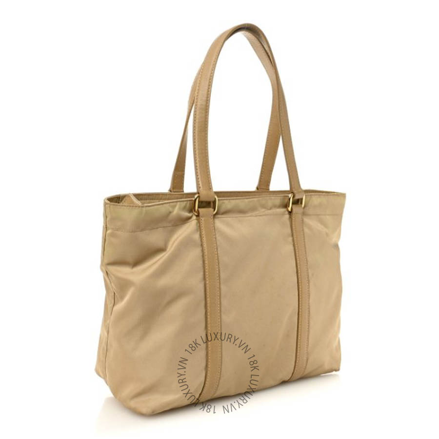 Túi xách Prada Tessuto Nylon Saffiano Tote Beige FPTP017