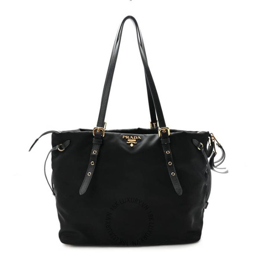 Túi xách Prada Tessuto Nylon Saffiano Tote Black FPTP195