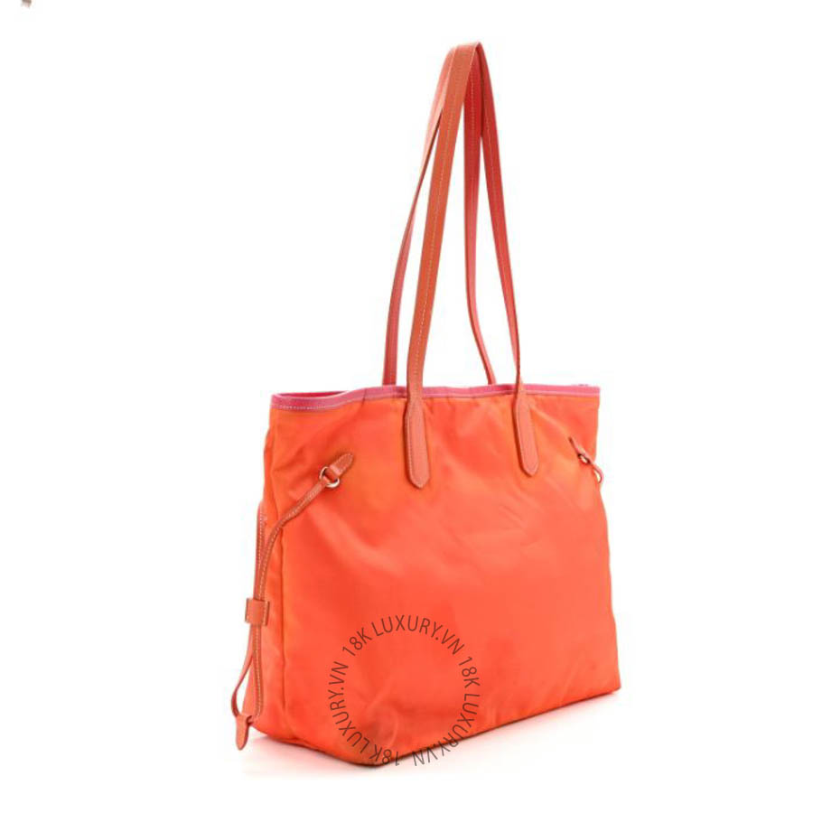 Túi xách Prada Tessuto Nylon Saffiano Tote Papaya Ibisco FPTP008