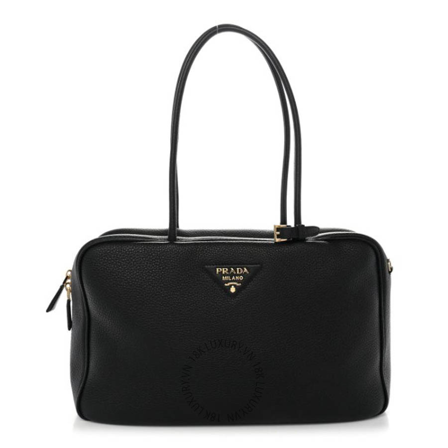 Túi xách Prada Vitello Daino Large Top Handle Bag Black FPTP601