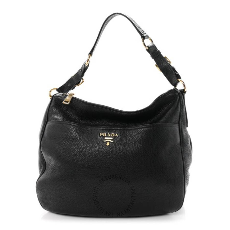 Túi xách Prada Vitello Daino Sacca Hobo Black FPTP064