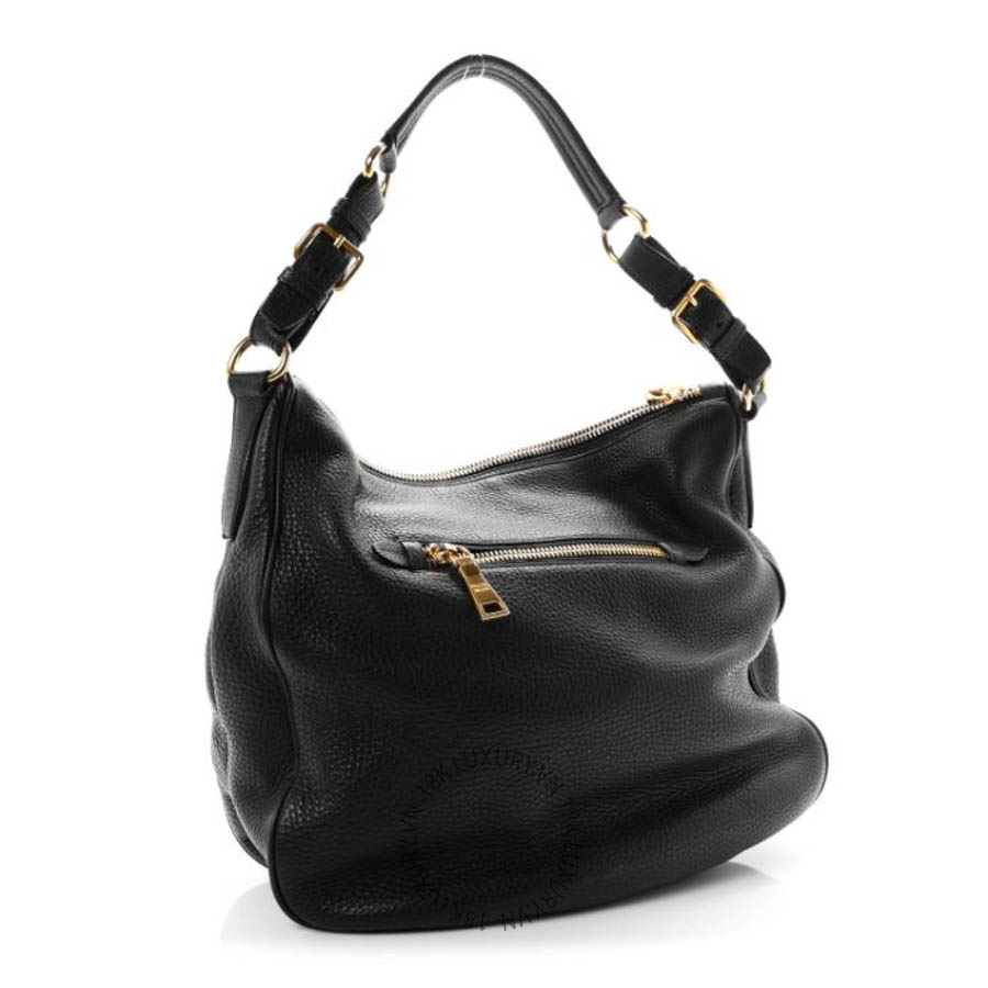 Túi xách Prada Vitello Daino Sacca Hobo Black FPTP064