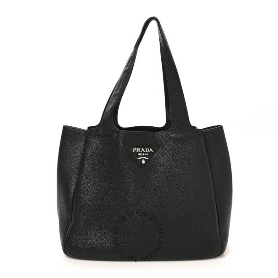 Túi xách Prada Vitello Daino Soft Large Dynamique Tote Black FPTP390