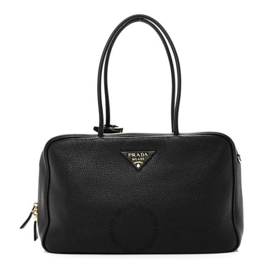 Túi xách Prada Vitello Daino Soft Large Top Handle Bag Black FPTP580