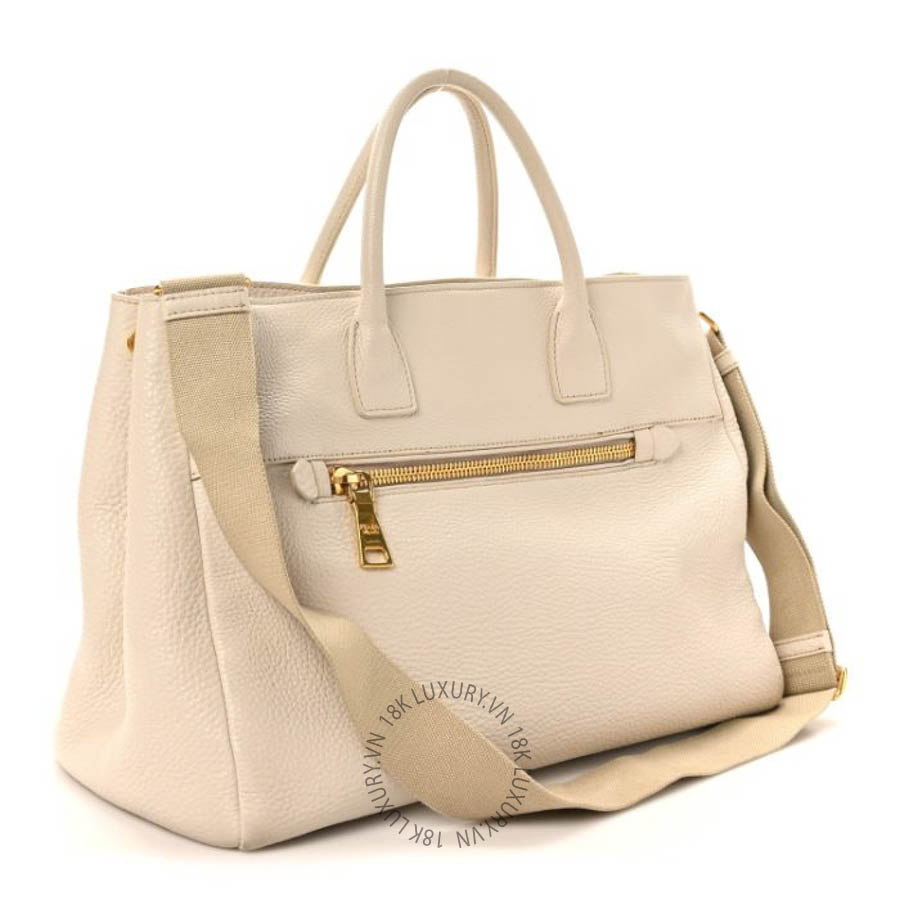 Túi xách Prada Vitello Daino Top Handle Tote Talco FPTP269