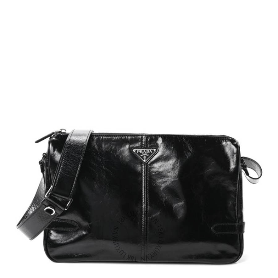 Túi xách Prada Vitello Shine Shoulder Bag Black FPTP621