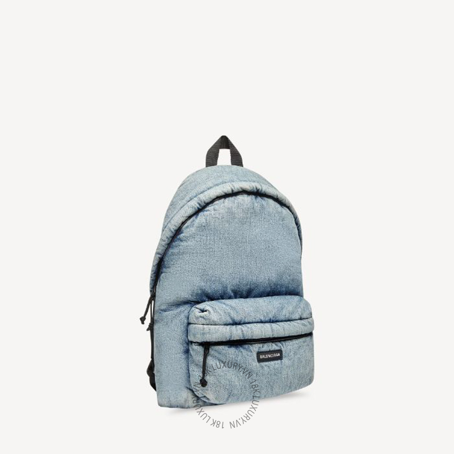 Balo Balenciaga Men's Explorer Backpack in Faded Blue 5032212AAHA4652 BCA097