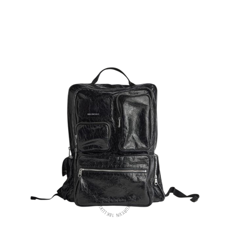Balo Balenciaga Men's Superbusy Backpack in Black 8467712AB5G1000 BCA054