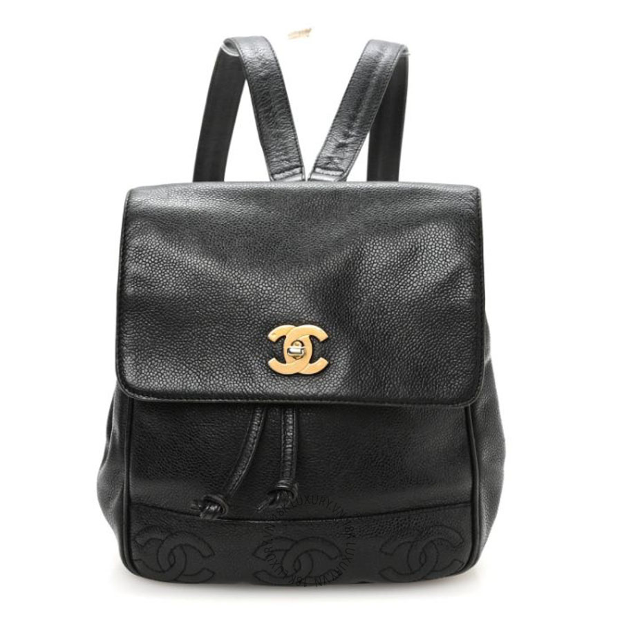 Balo Chanel Caviar CC Backpack Black FPTC853