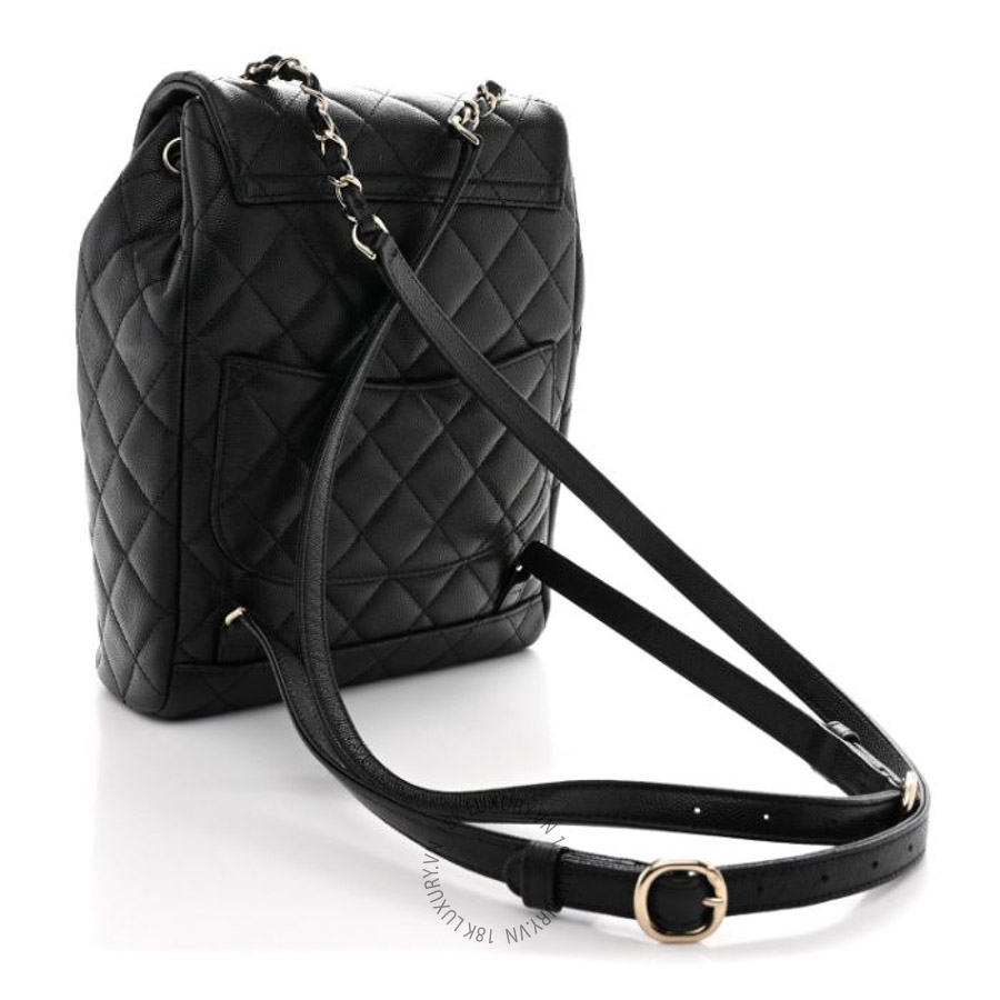 Balo Chanel Caviar Quilted Urban Spirit Backpack Black FPTC458