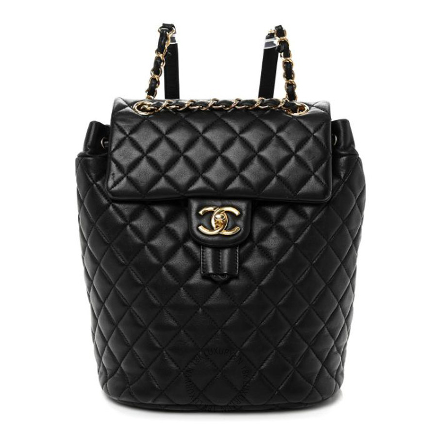 Balo Chanel Lambskin Quilted Small Urban Spirit Backpack Black FPTC1028