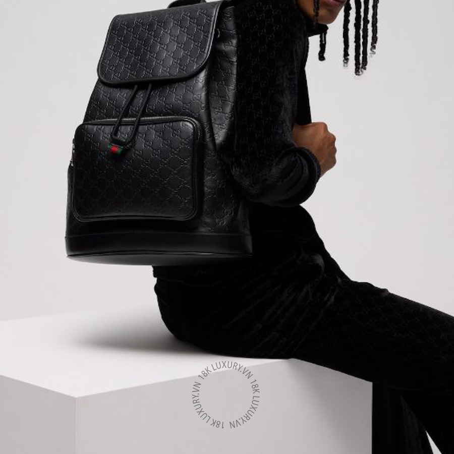 Balo Gucci GG Emblem medium backpack 854750 AAFWC 1048 GFD505