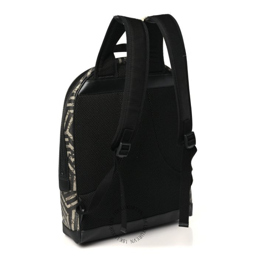 Balo Gucci GG Supreme Monogram Caleido Medium Day Backpack Black GDCB348