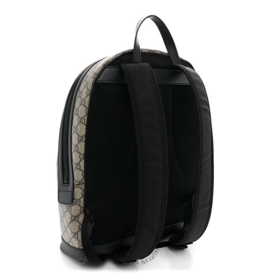 Balo Gucci GG Supreme Monogram Medium Backpack Black GDCB522