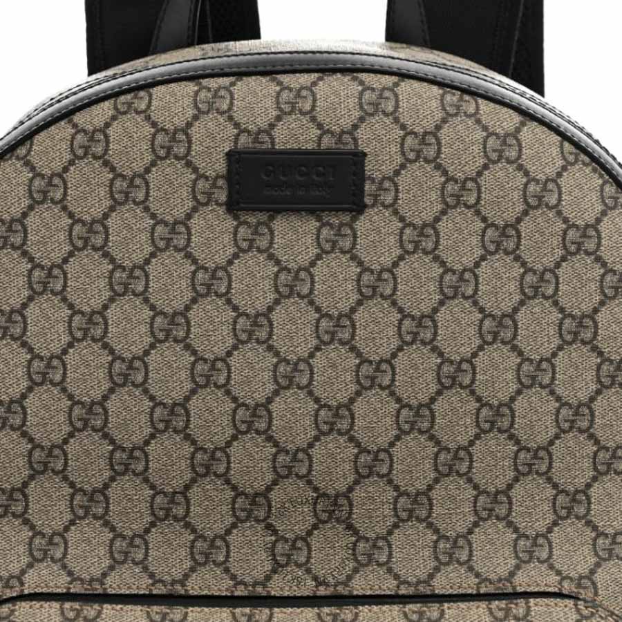 Balo Gucci GG Supreme Monogram Medium Backpack Black GDCB522 18 Balo Gucci GG Supreme Monogram Medium Backpack Black GDCB522