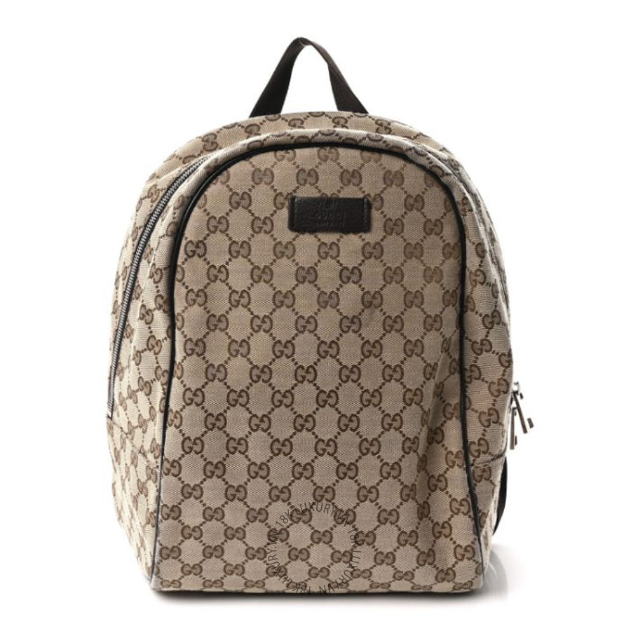 Balo Gucci Monogram Travel Backpack Dark Brown GDCB633