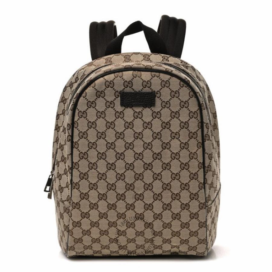 Balo Gucci Monogram Travel Backpack Dark Brown NFPG267