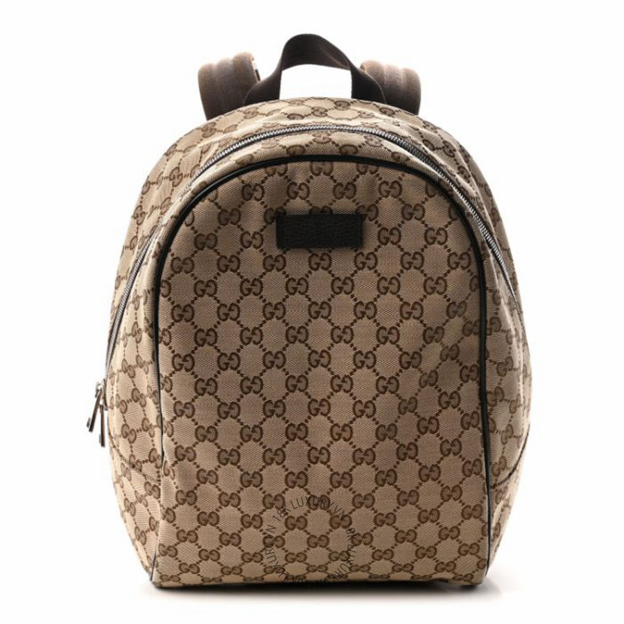 Balo Gucci Monogram Travel Backpack Dark Brown NFPG621