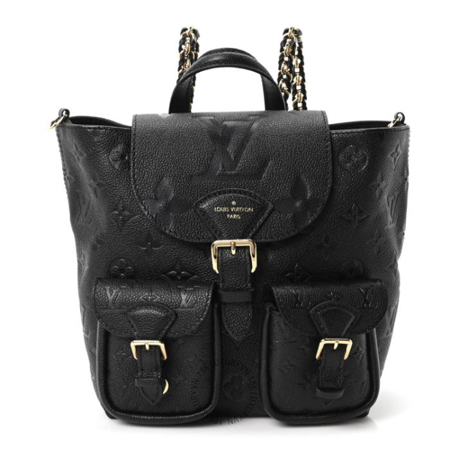 Balo Louis Vuitton Empreinte Monogram Backup Backpack Black MNGR379