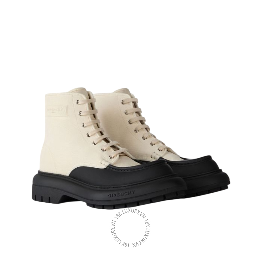 Boots Givenchy Cargo desert boots in canvas and gum leather BH104CH1YJ-015 NDGT052