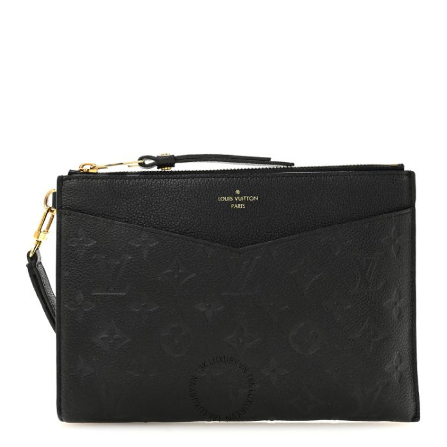 Clutch Louis Vuitton Empreinte Pochette Melanie MM Black FPNG768