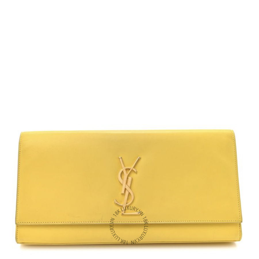 Clutch Yves Saint Laurent Calfskin Classic Monogram Cassandre Soleil ZZN792