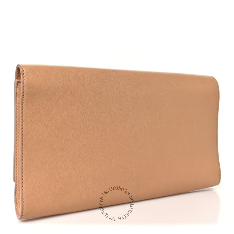 Clutch Yves Saint Laurent Textured Calfskin Monogram Large Belle De Jour Beige ZZN650