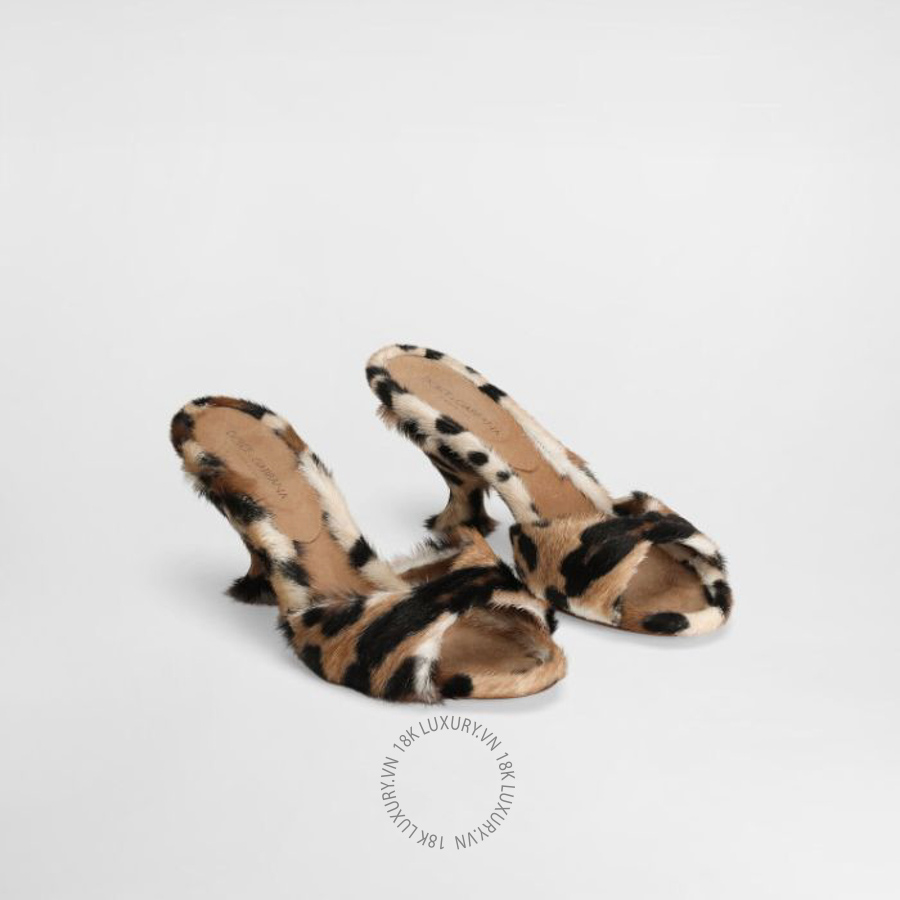 Dép cao gót D&G Leopard-print keira mules CR1964A00818Z886 NGDG086