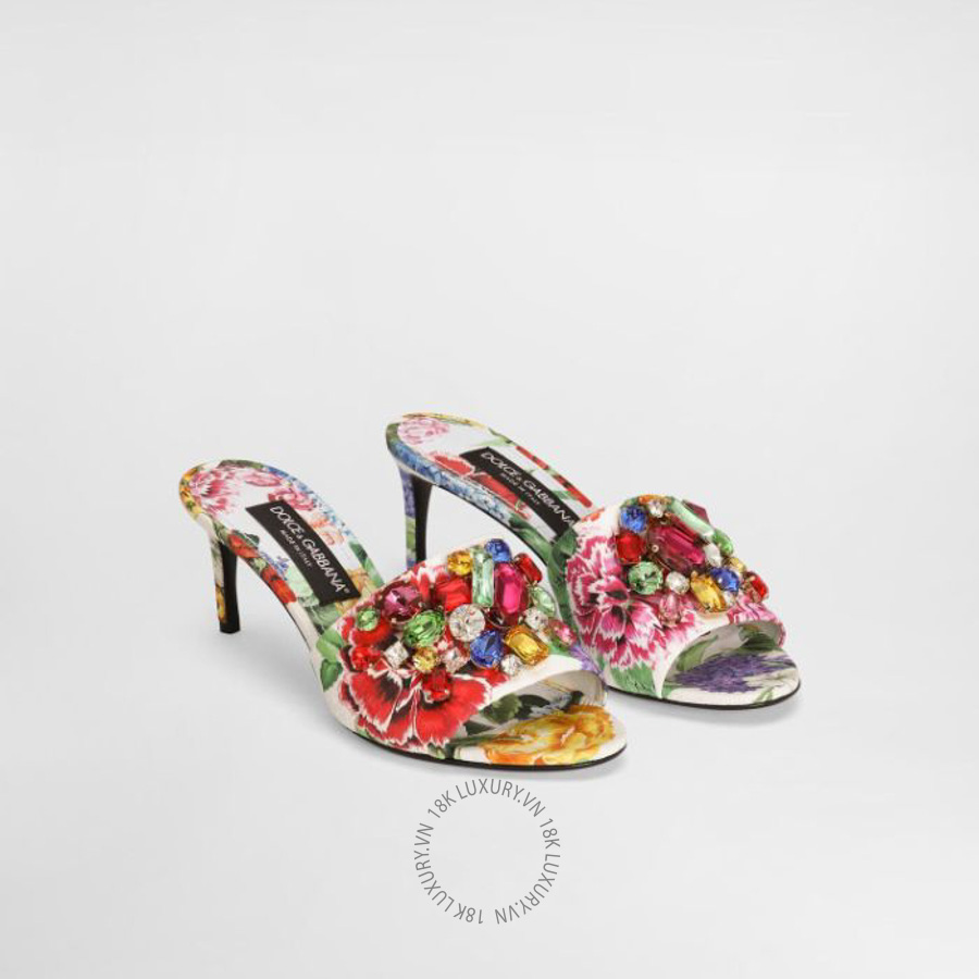 Dép cao gót Dolce Gabbana Brocade mules CR1744A6L95HA5KU NGDG194