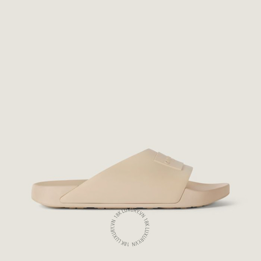 Dép quai ngang Givenchy Label Slide mules in rubber BH302MH1XZ-281 NDGT001