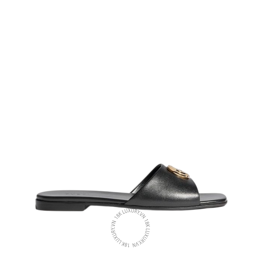 Dép Quai Ngang Gucci slide sandal with Double G 870700 BKO00 1000 GJK043