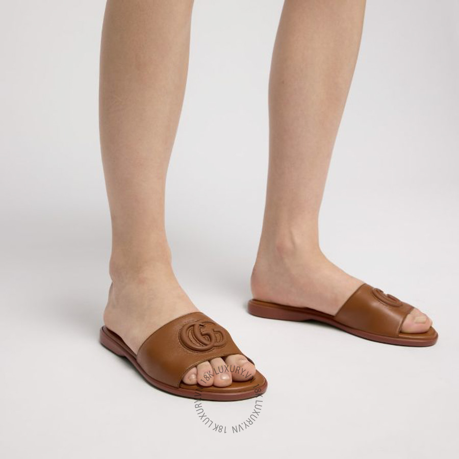 Dép Quai Ngang Gucci slide sandal with Double G 874910 AAGT4 2535 GJK024 18 Dép Quai Ngang Gucci slide sandal with Double G 874910 AAGT4 2535 GJK024
