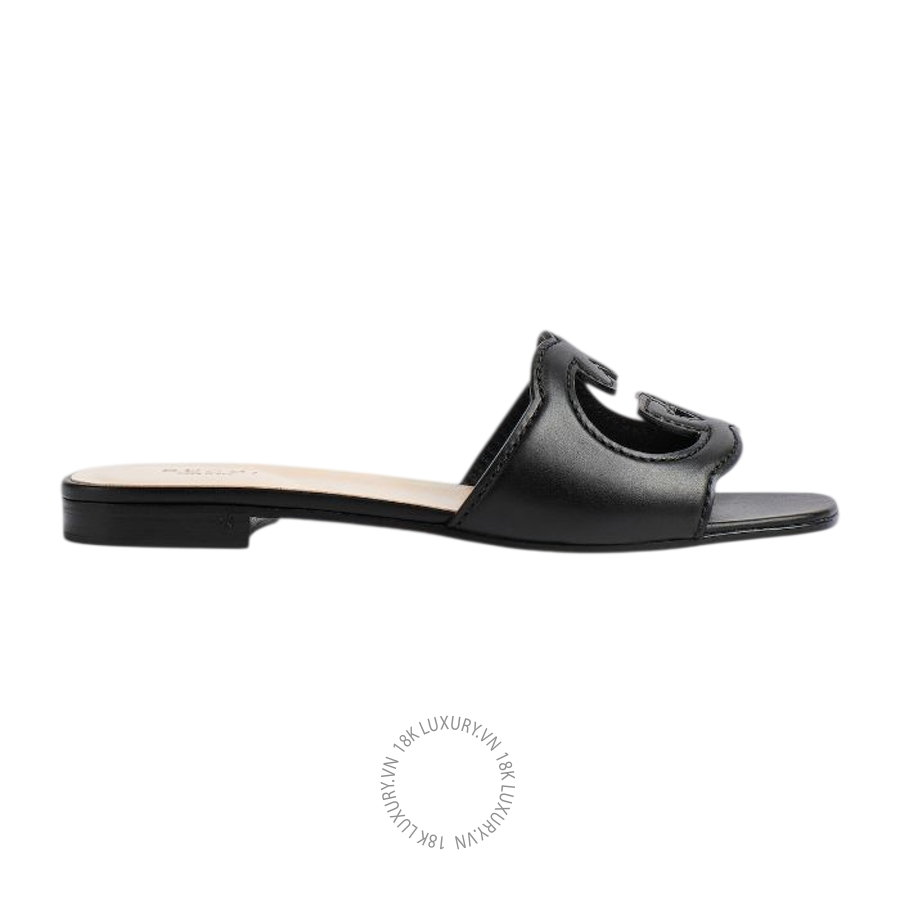 Dép Quai Ngang Gucci slide sandal with Interlocking G 694451 US000 1000 GJK004
